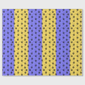 Blau und Gelb Farbe Print Geschenkpapier (Flach)