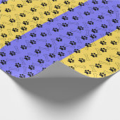 Blau und Gelb Farbe Print Geschenkpapier (Ecke)