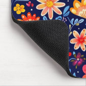 Blau und Gelb Flower Mousepad (Ecke)