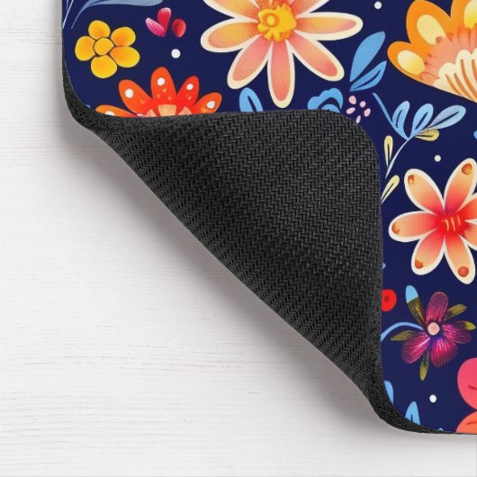 Blau und Gelb Flower Mousepad (Ecke)