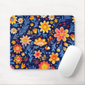 Blau und Gelb Flower Mousepad (Mit Mouse)