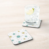 Blau und Gelb Franziskanische Sternexplosion Mitte Getränkeuntersetzer (Rechte Seite)