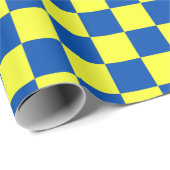 Blau und Gelb Gelb Gelber Schachtel Geschenkpapier (Rolleneckpunkt)