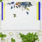 blau und gelb handtuch (Gefaltet)