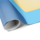 Blau und Gelb. Herz. Liebe Geschenkpapier (Rolleneckpunkt)