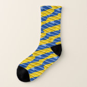 Blau und Gelb in der Ukraine Inspiriert Frieden An Socken (Links - Außen)