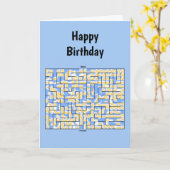 Blau und Gelb Karte (Gelbe Blume)