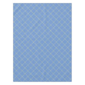 Blau und Gelb, Land, Gittermuster Baumwolle Tischdecke (Vorderseite)