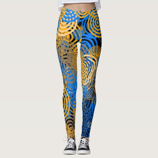 BLAU UND GELB - Leggings (Vorderseite)