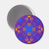 Blau und Gelb Magnet (Vorderseite/Rückseite)
