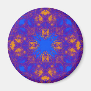 Blau und Gelb Magnet