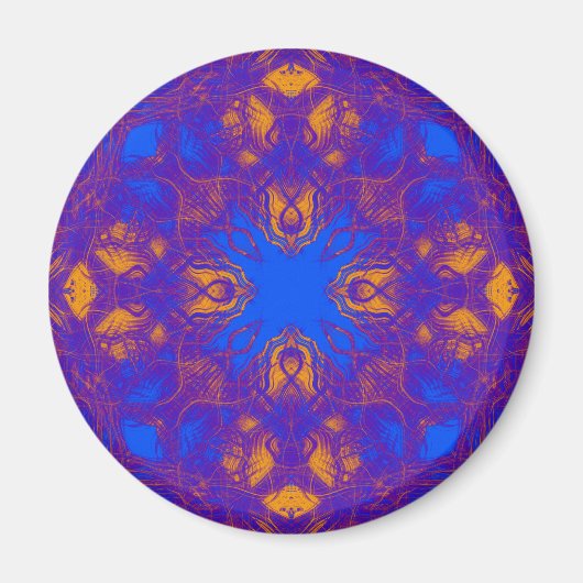 Blau und Gelb Magnet (Vorne)
