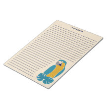 Blau und Gelb Maka Schreibpapiertafel mit Linien