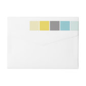 Blau und Gelb Moderne Farbblöcke (Rückseite)