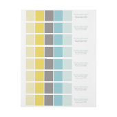 Blau und Gelb Moderne Farbblöcke (Bogen)