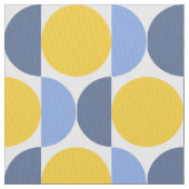 Blau und Gelb Moderne Geometrie Stoff (Nahaufnahme)