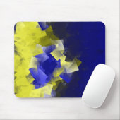 Blau und Gelb Mousepad (Mit Mouse)