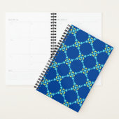 Blau und Gelb Pixel Muster Planer (Anzeige)