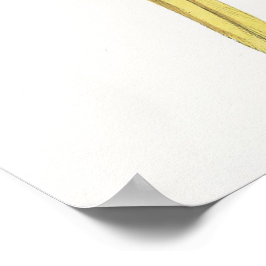 Blau und Gelb Poster (Ecke)