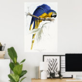 Blau und Gelb Poster (Heimbüro)