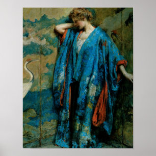 Blau und Gelb Poster