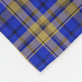 Blau und gelb Tartan kariert. Fleecedecken Fleecedecke (Ecke)