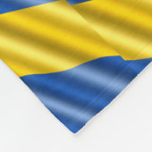 Blau und Gelb Ukraine Inspiration Frieden kein Kri Fleecedecke (Ecke)