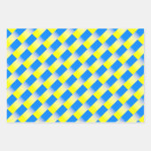 Blau und Gelb Ukraine Inspiration Frieden kein Kri Geschenkpapier Set (Vorderseite 2)