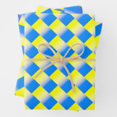 Blau und Gelb Ukraine Inspiration Frieden kein Kri Geschenkpapier Set (Beispiel)