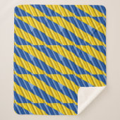 Blau und Gelb Ukraine Inspiration Frieden kein Kri Sherpadecke (Vorderseite)