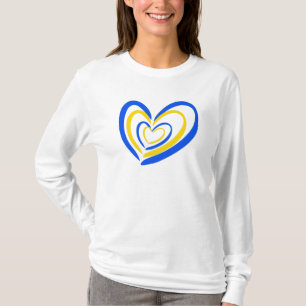 Blau und Gelb Ukraine Inspiration Frieden kein Kri T-Shirt
