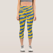Blau und Gelb Ukraine Inspiriert Frieden gegen den Capri Leggings (Vorderseite)