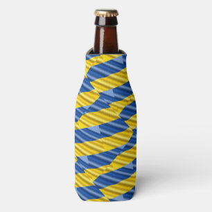 Blau und Gelb Ukraine Inspiriert Frieden gegen den Flaschenkühler