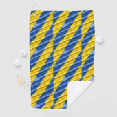 Blau und Gelb Ukraine Inspiriert Frieden gegen den Golfhandtuch (Insitu)