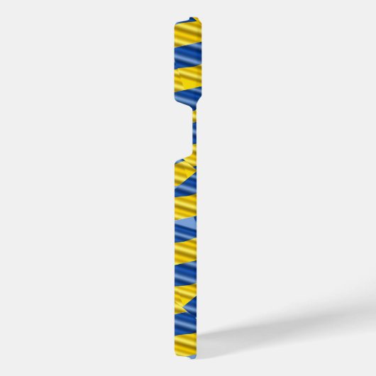 Blau und Gelb Ukraine Inspiriert Frieden gegen den iPhone Hülle (Rechte Seite)