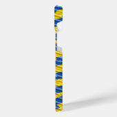 Blau und Gelb Ukraine Inspiriert Frieden gegen den iPhone Hülle (Linke Seite)