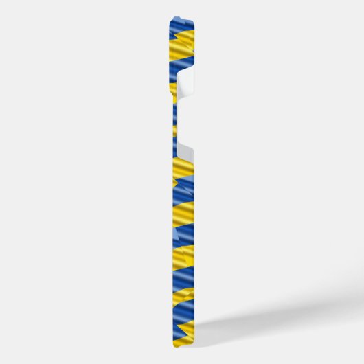 Blau und Gelb Ukraine Inspiriert Frieden gegen den iPhone Hülle (Linke Seite)