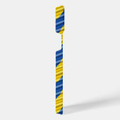 Blau und Gelb Ukraine Inspiriert Frieden gegen den iPhone Hülle (Rechte Seite)