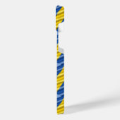 Blau und Gelb Ukraine Inspiriert Frieden gegen den iPhone Hülle (Linke Seite)