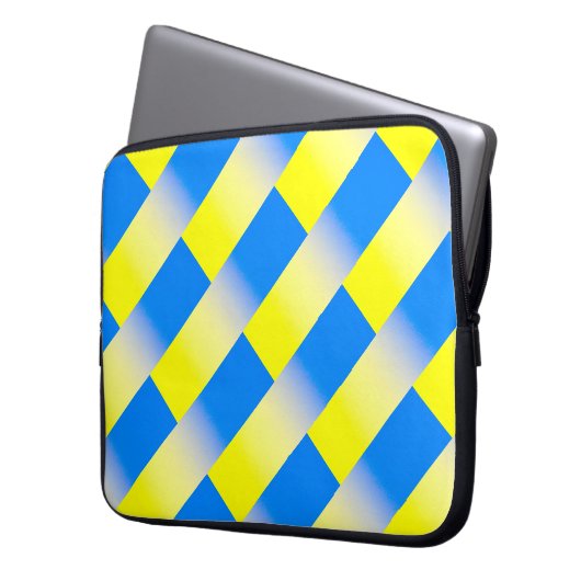 Blau und Gelb Ukraine Inspiriert Frieden gegen den Laptopschutzhülle (Vorderseite Links)