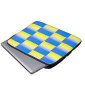 Blau und Gelb Ukraine Inspiriert Frieden gegen den Laptopschutzhülle (Vorne Knopf)