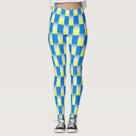 Blau und Gelb Ukraine Inspiriert Frieden gegen den Leggings