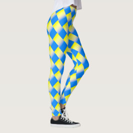 Blau und Gelb Ukraine Inspiriert Frieden gegen den Leggings