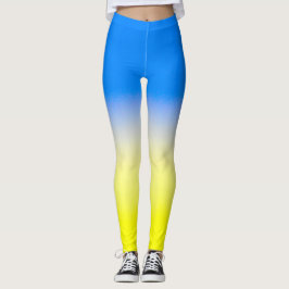 Blau und Gelb Ukraine Inspiriert Frieden gegen den Leggings