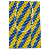 Blau und Gelb Ukraine Inspiriert Frieden gegen den Mittlere Geschenktüte (Vorderseite)