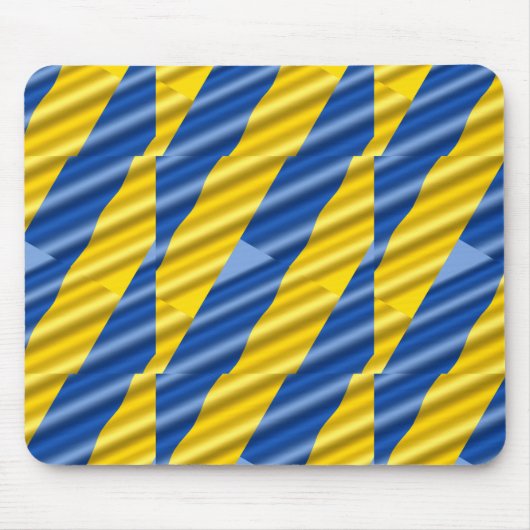 Blau und Gelb Ukraine Inspiriert Frieden gegen den Mousepad (Vorne)