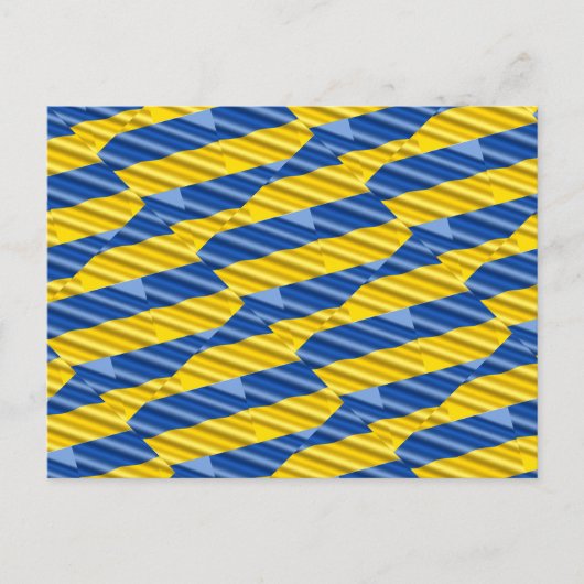 Blau und Gelb Ukraine Inspiriert Frieden gegen den Postkarte (Vorderseite)