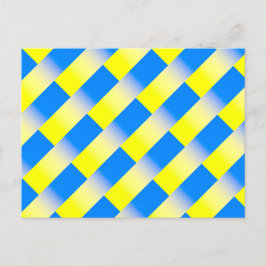 Blau und Gelb Ukraine Inspiriert Frieden gegen den Postkarte
