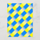Blau und Gelb Ukraine Inspiriert Frieden gegen den Postkarte (Vorderseite)