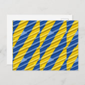 Blau und Gelb Ukraine Inspiriert Frieden gegen den Postkarte (Vorne/Hinten)